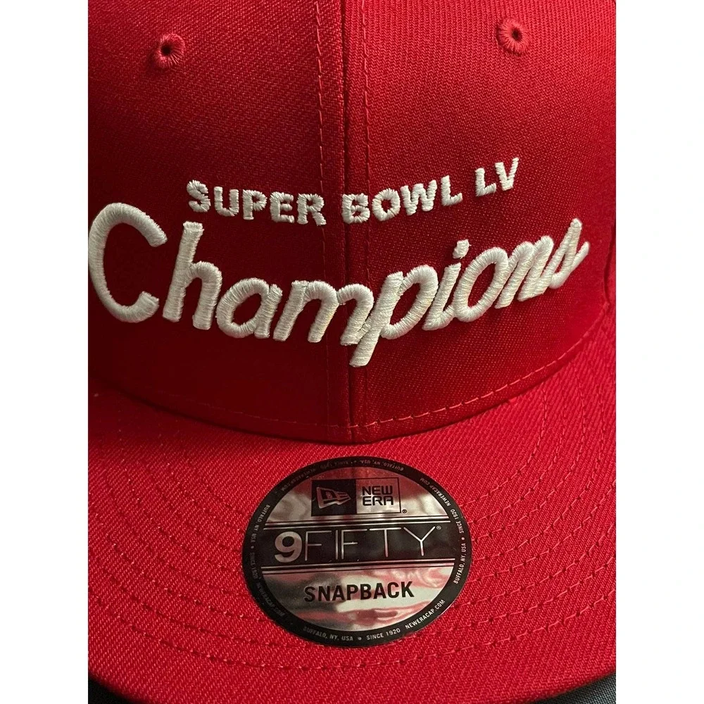 Tampa Bay Buccaneers Super Bowl‎ LV Champions Retro Script New Era Hat